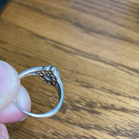 Sterling Aquamarine Birthstone Ring - Picture 3 of 4